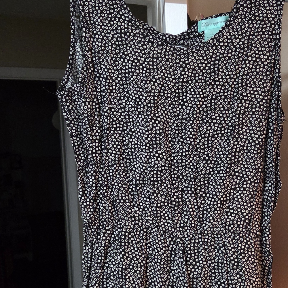 Charming Black and White Polka Dot Dress